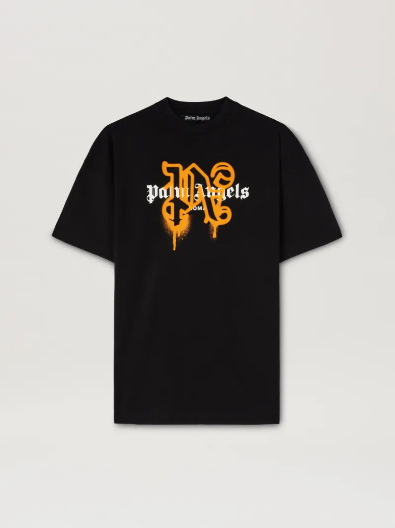 PALM ANGELS MONOGRAM SPRAY CITY T-SHIRT